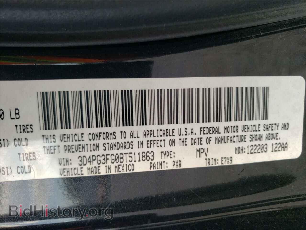 2011 DODGE JOURNEY - VIN: 3D4PG3FG0BT511863 - Фото 10