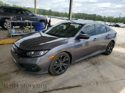2020 Honda CIVIC Sport, gray — VIN 19XFC2F88LE008630, Copart