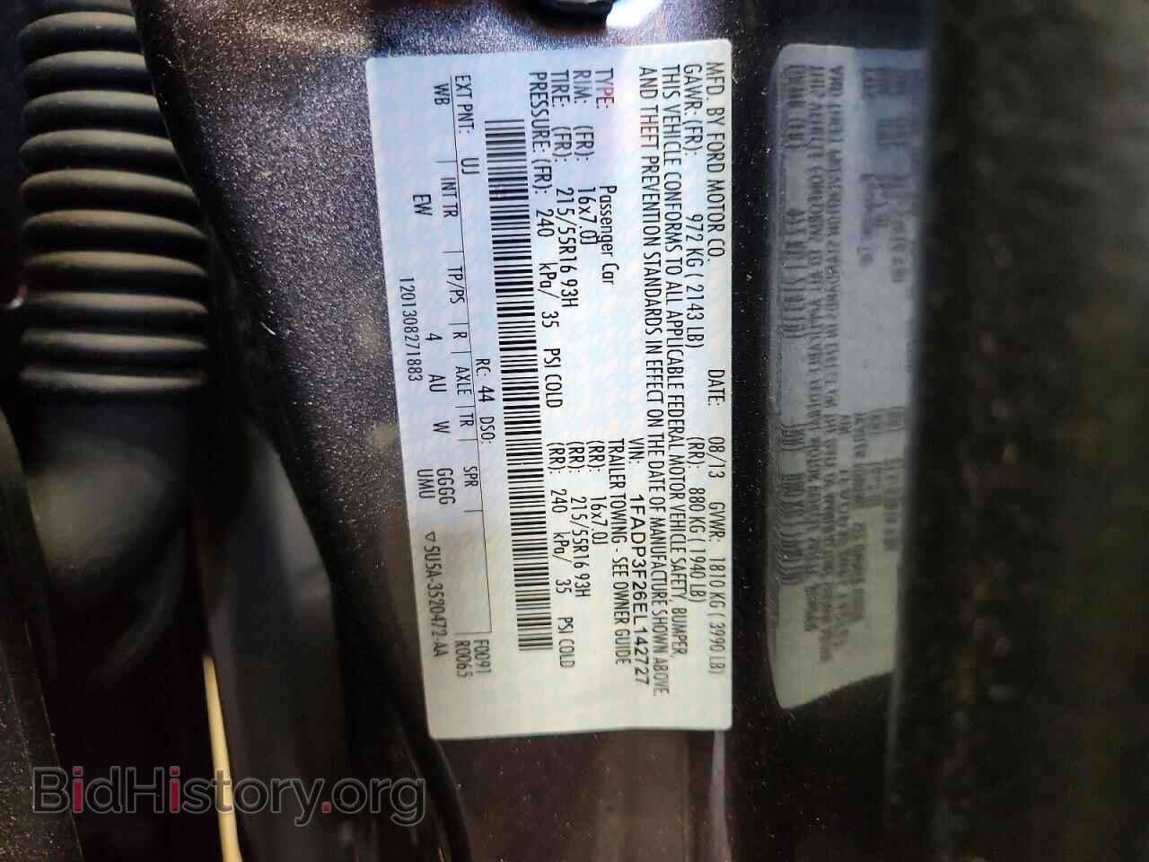 2014 FORD FOCUS - VIN: 1FADP3F26EL142727 - Фото 13