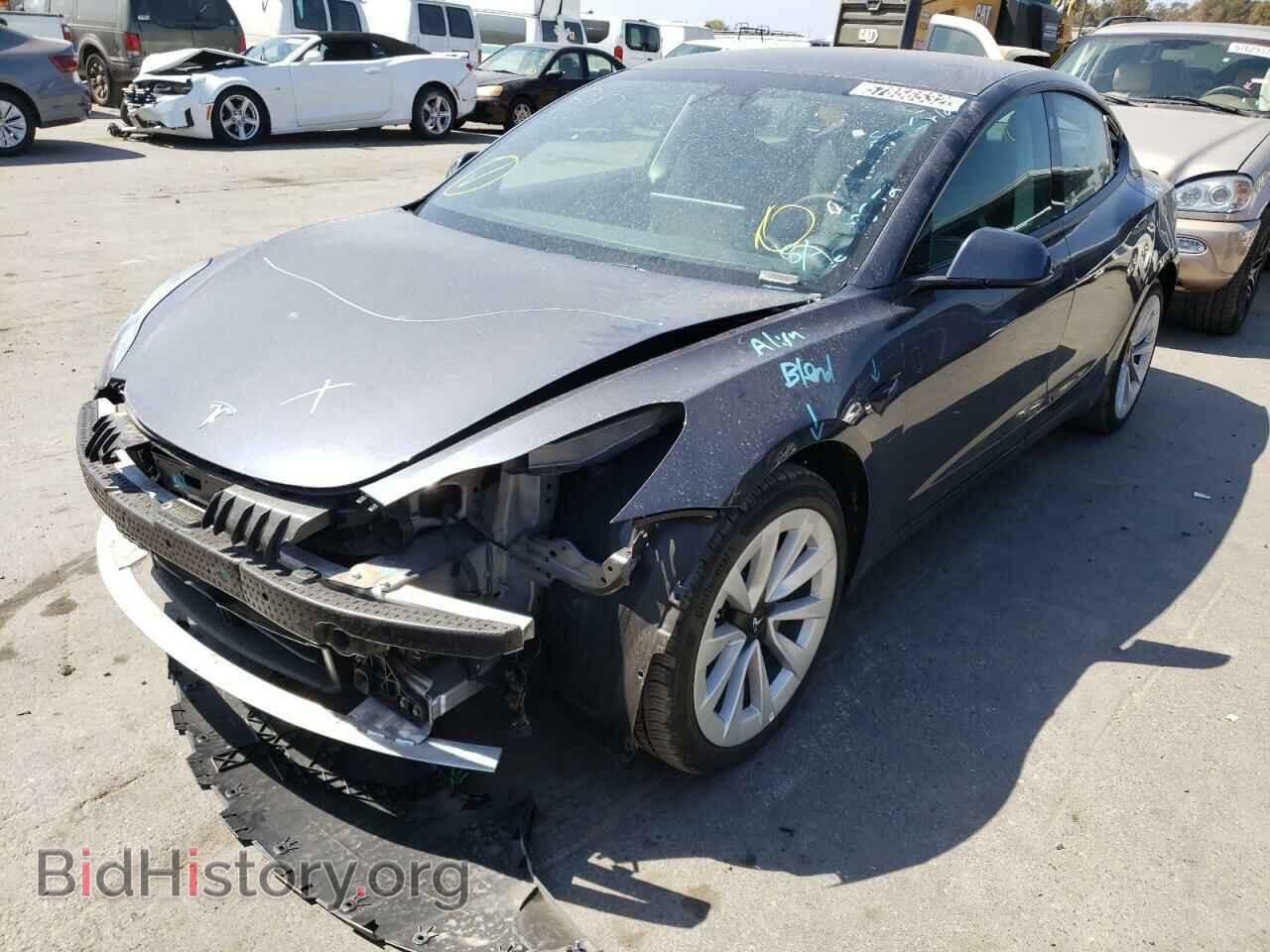2022 TESLA MODEL 3 - VIN: 5YJ3E1EA1NF143487 - Фото 2