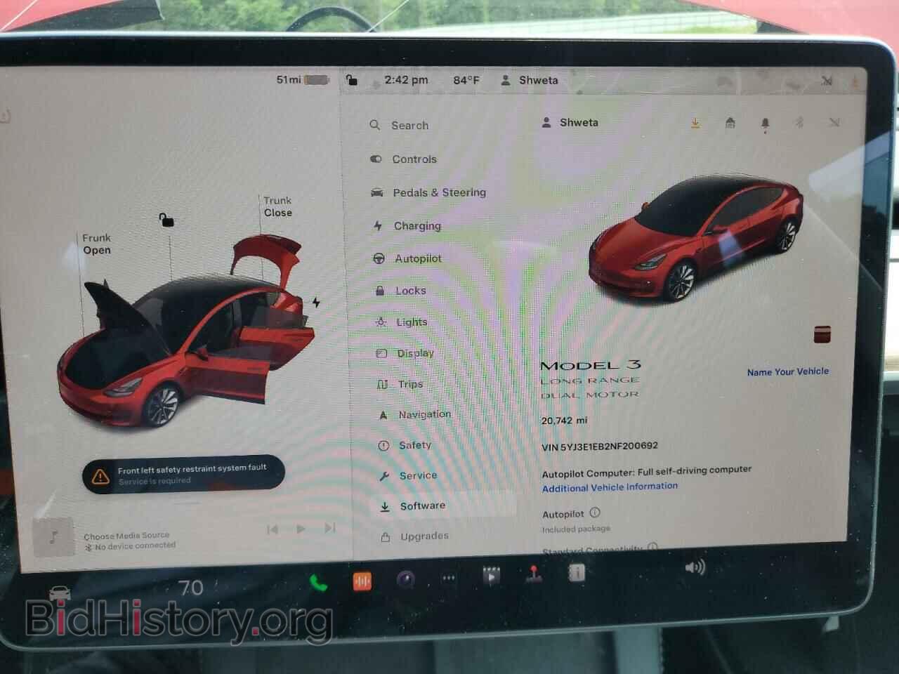 2022 TESLA MODEL 3 - VIN: 5YJ3E1EB2NF200692 - Фото 9