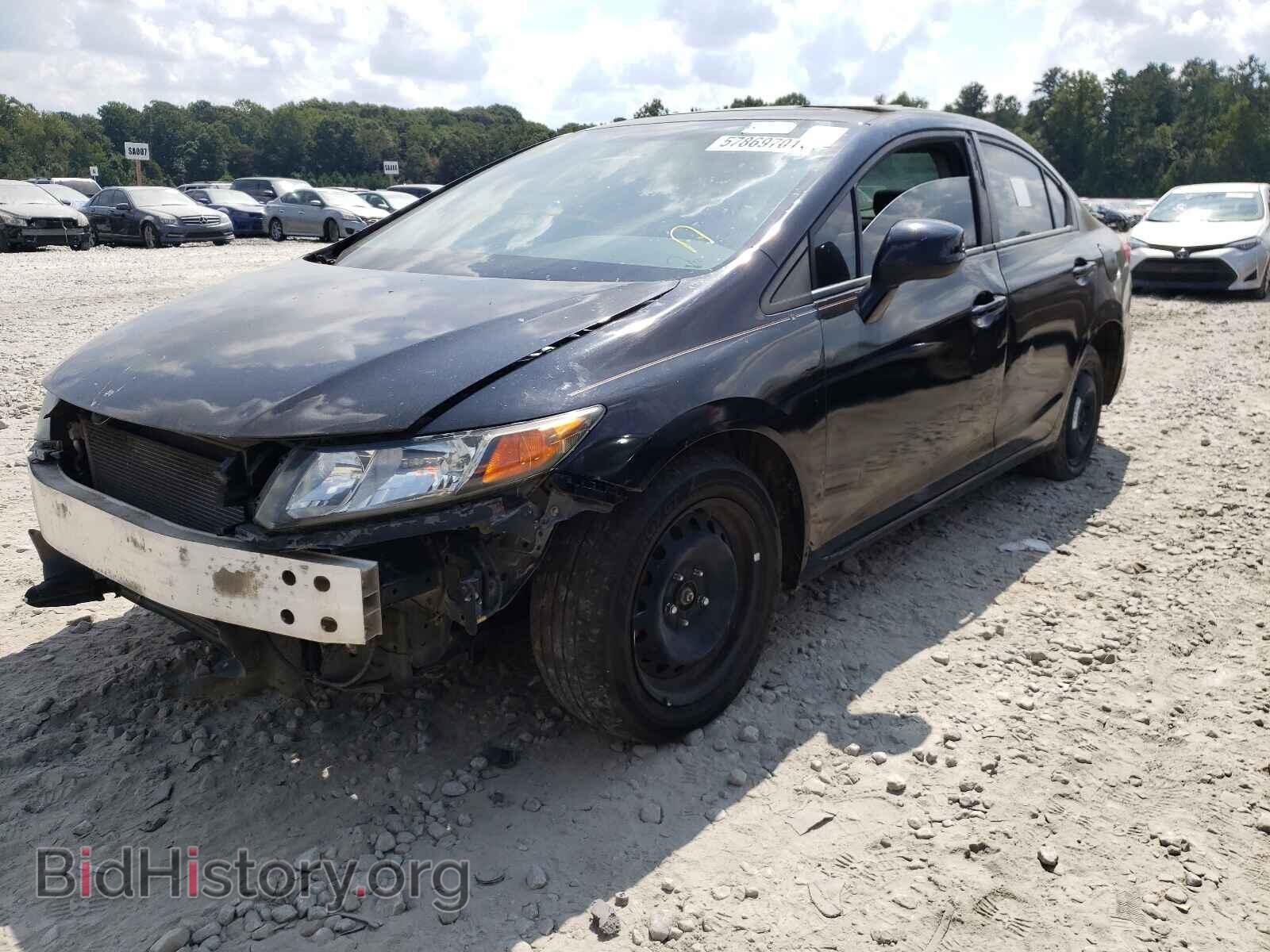 2012 HONDA CIVIC - VIN: 2HGFB6E54CH703551 - Фото 2