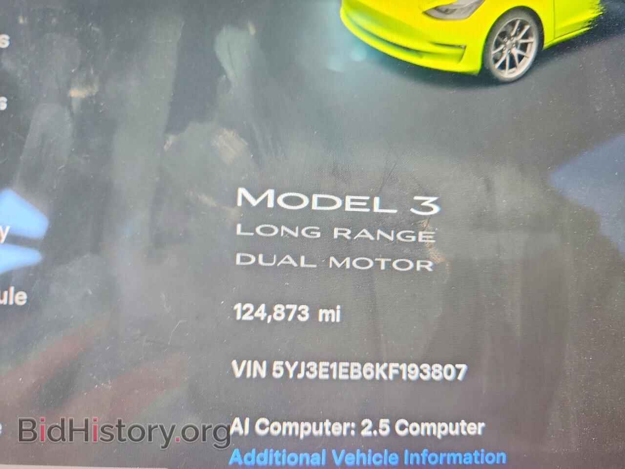 2019 TESLA MODEL 3 - VIN: 5YJ3E1EB6KF193807 - Photo 9
