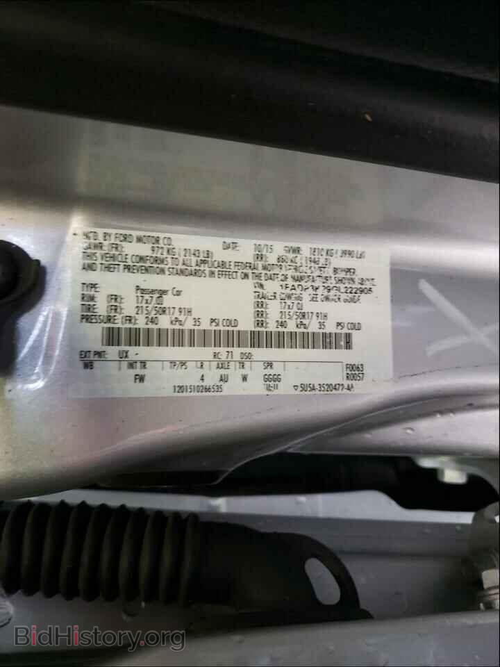 2016 FORD FOCUS - VIN: 1FADP3K29GL222905 - Фото 10