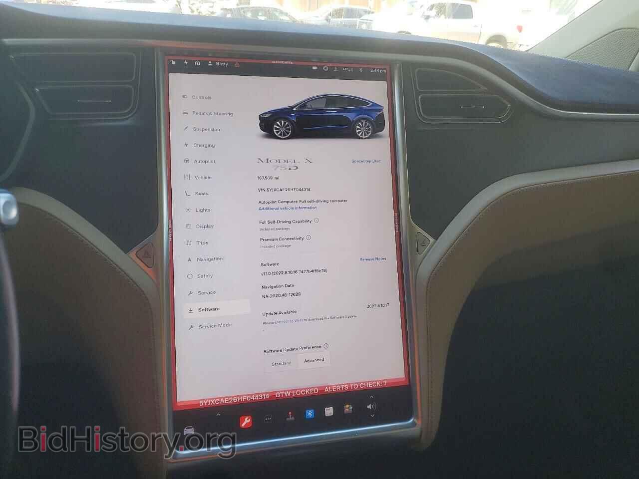 2017 TESLA MODEL X - VIN: 5YJXCAE26HF044314 - Photo 9