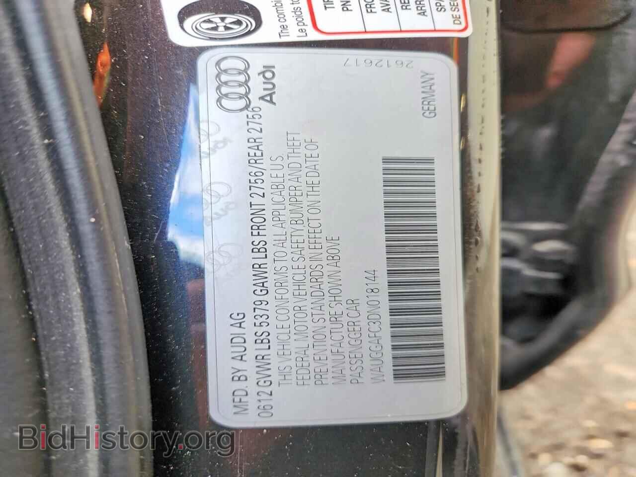 2013 AUDI A6 - VIN: WAUGGAFC3DN018144 - Photo 13