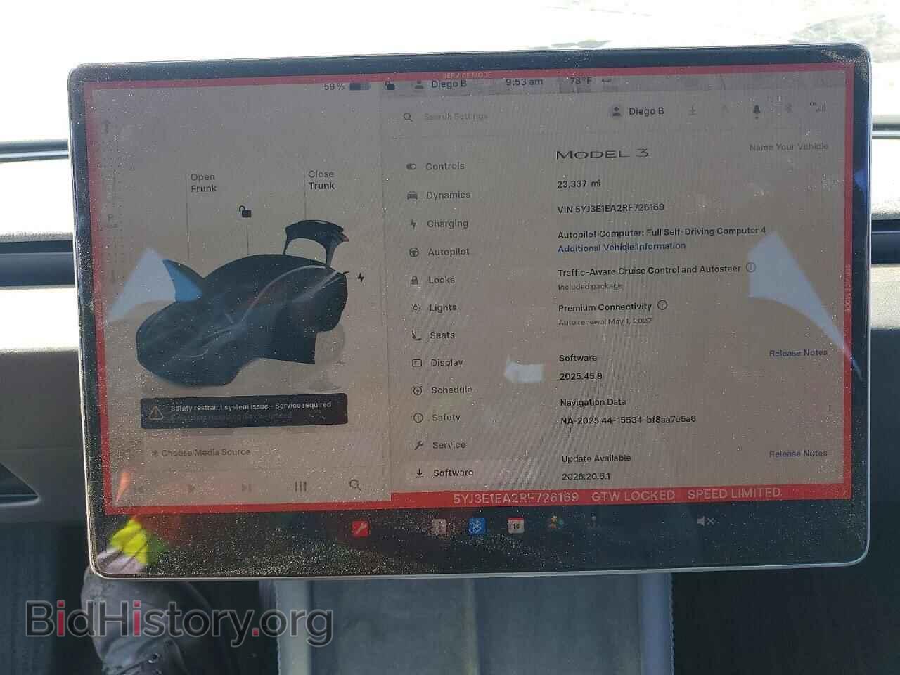 2024 TESLA MODEL 3 - VIN: 5YJ3E1EA2RF726169 - Фото 9