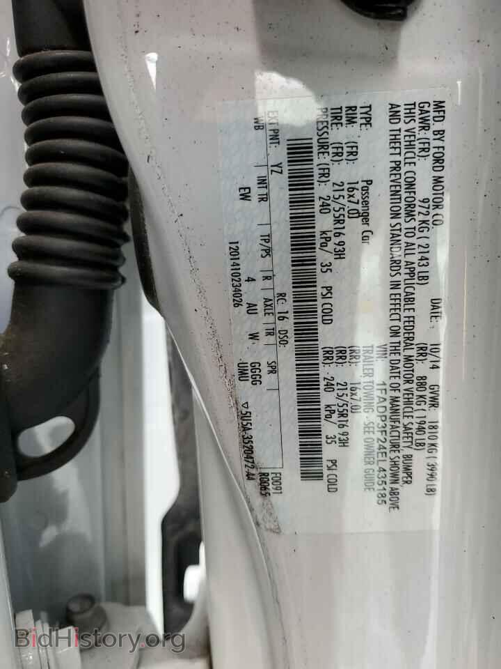 2014 FORD FOCUS - VIN: 1FADP3F24EL435185 - Фото 12