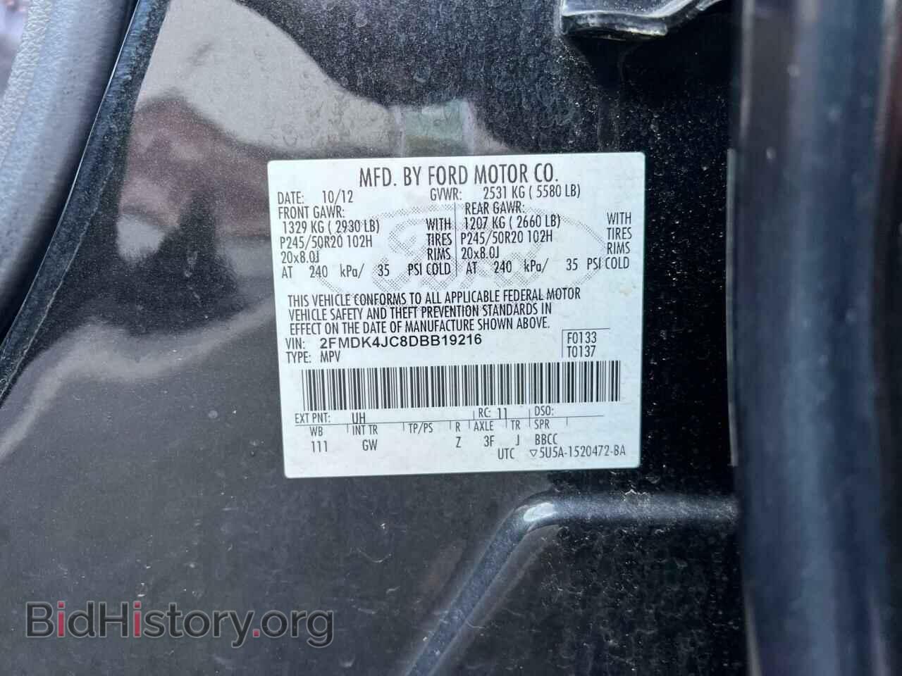 2013 FORD EDGE - VIN: 2FMDK4JC8DBB19216 - Photo 10