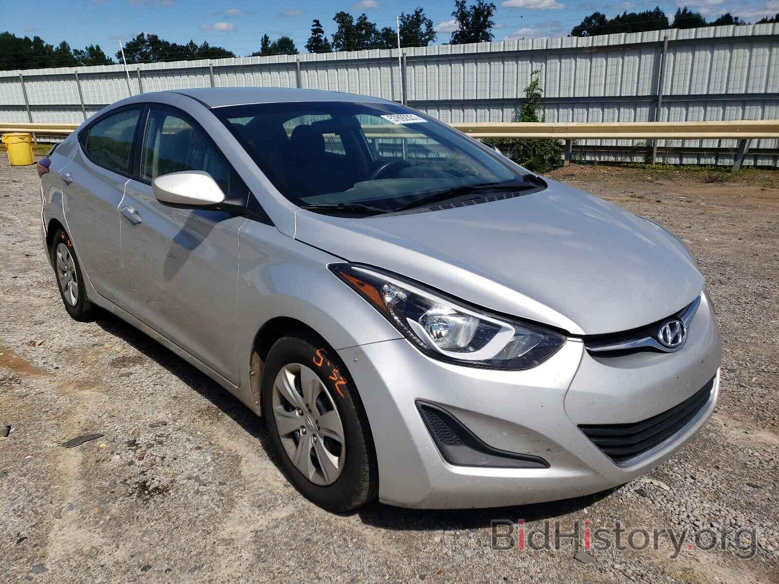 Photo 5NPDH4AE7GH718850 - HYUNDAI ELANTRA 2016