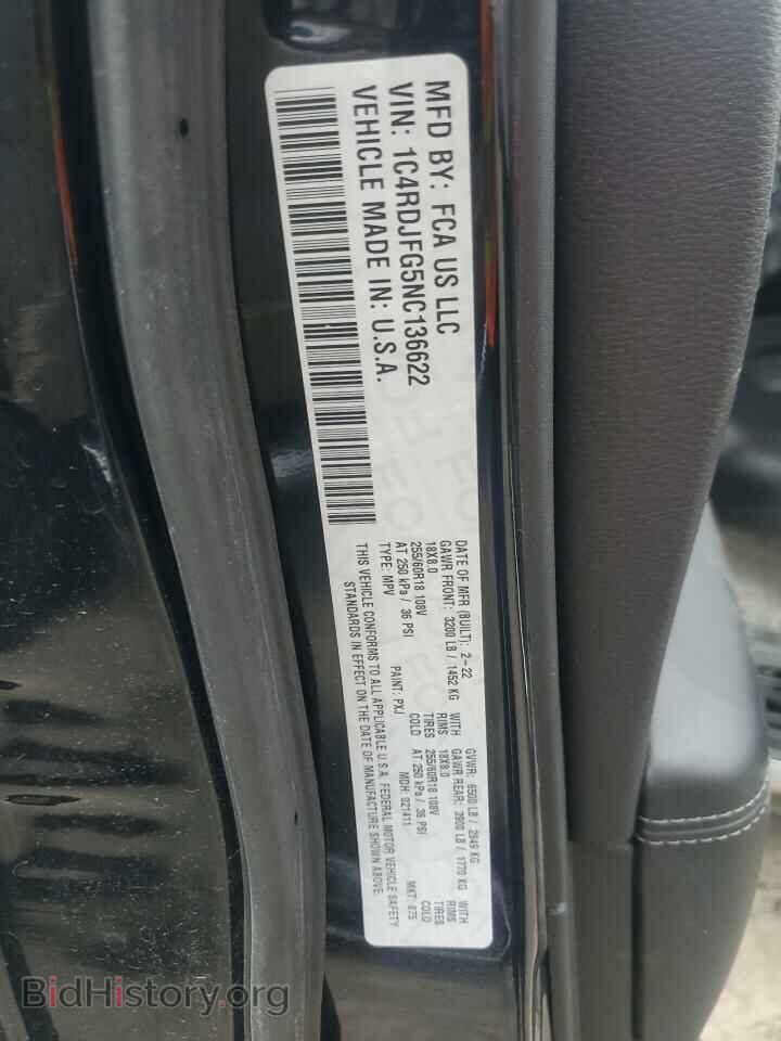 2022 DODGE DURANGO - VIN: 1C4RDJFG5NC136622 - Photo 12