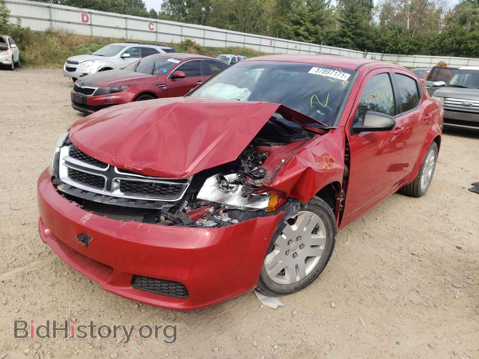 2013 DODGE AVENGER - VIN: 1C3CDZAG3DN760227 - Фото 2