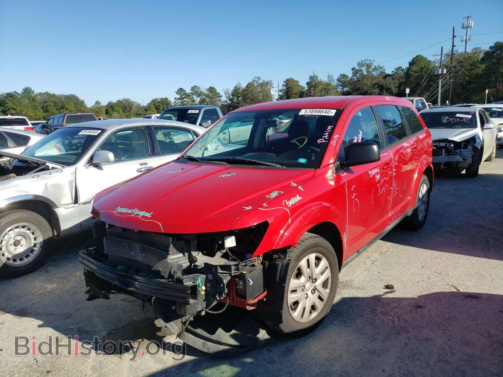 2014 DODGE JOURNEY - VIN: 3C4PDCAB9ET163955 - Фото 2