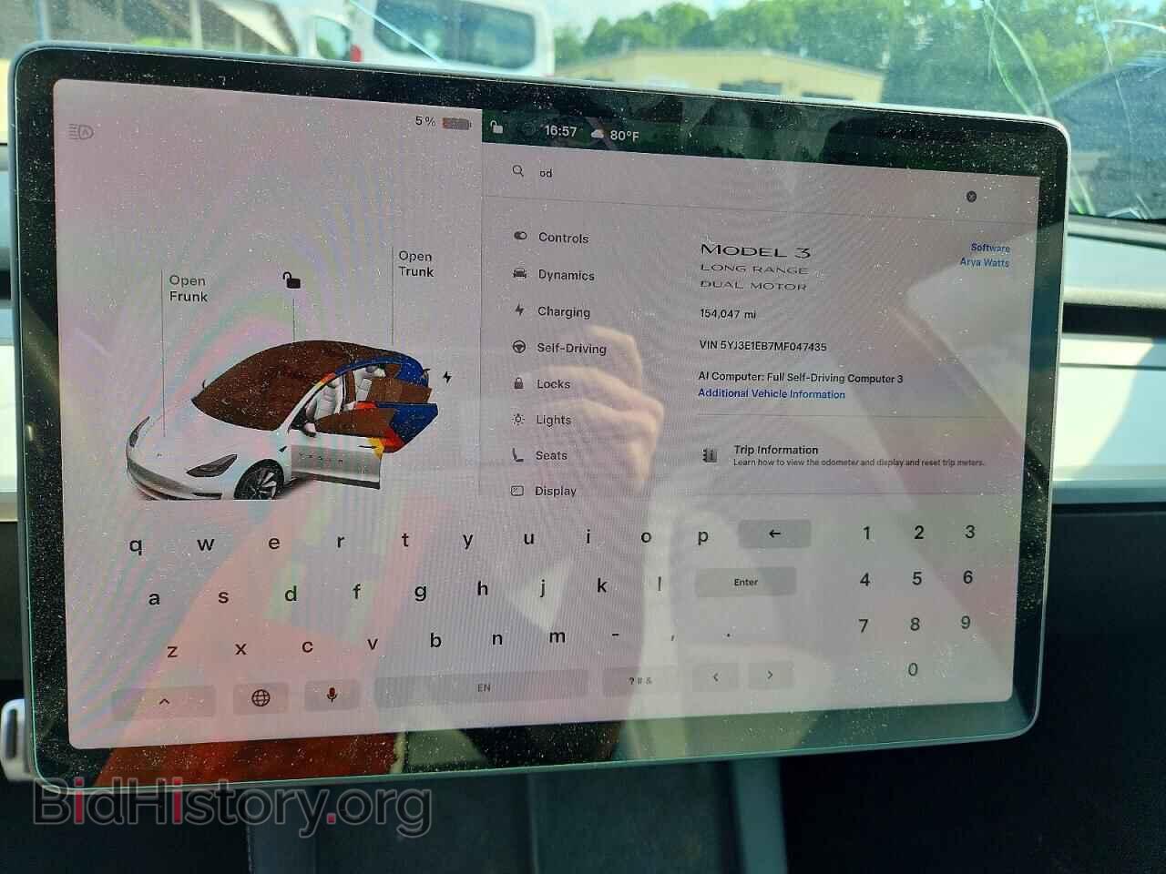 2021 TESLA MODEL 3 - VIN: 5YJ3E1EB7MF047435 - Фото 9