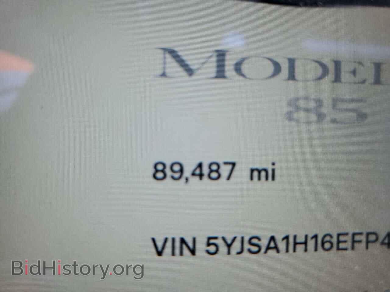 2014 TESLA MODEL S - VIN: 5YJSA1H16EFP40234 - Photo 9