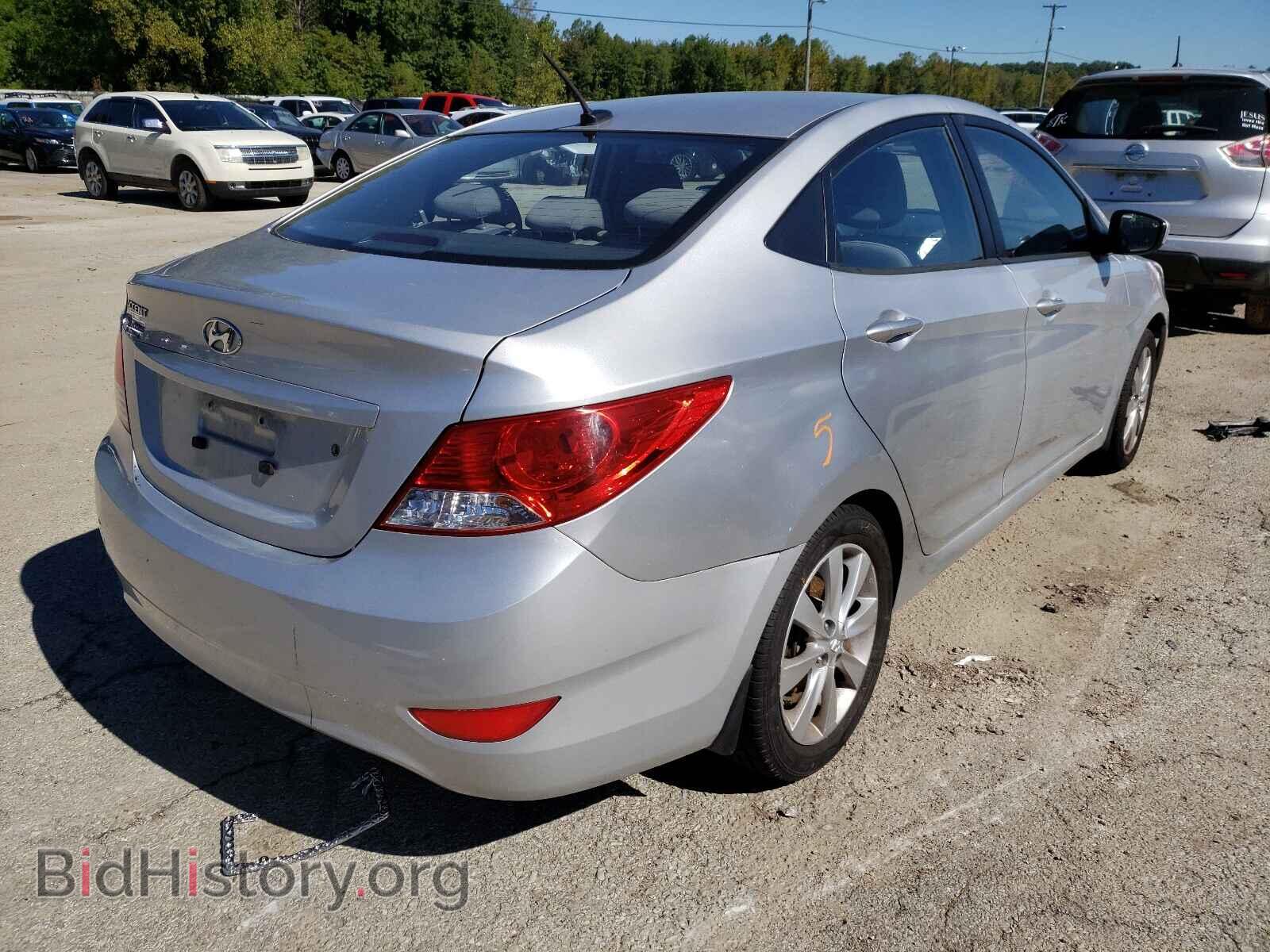 2013 HYUNDAI ACCENT - VIN: KMHCU4AE0DU320738 - Фото 4
