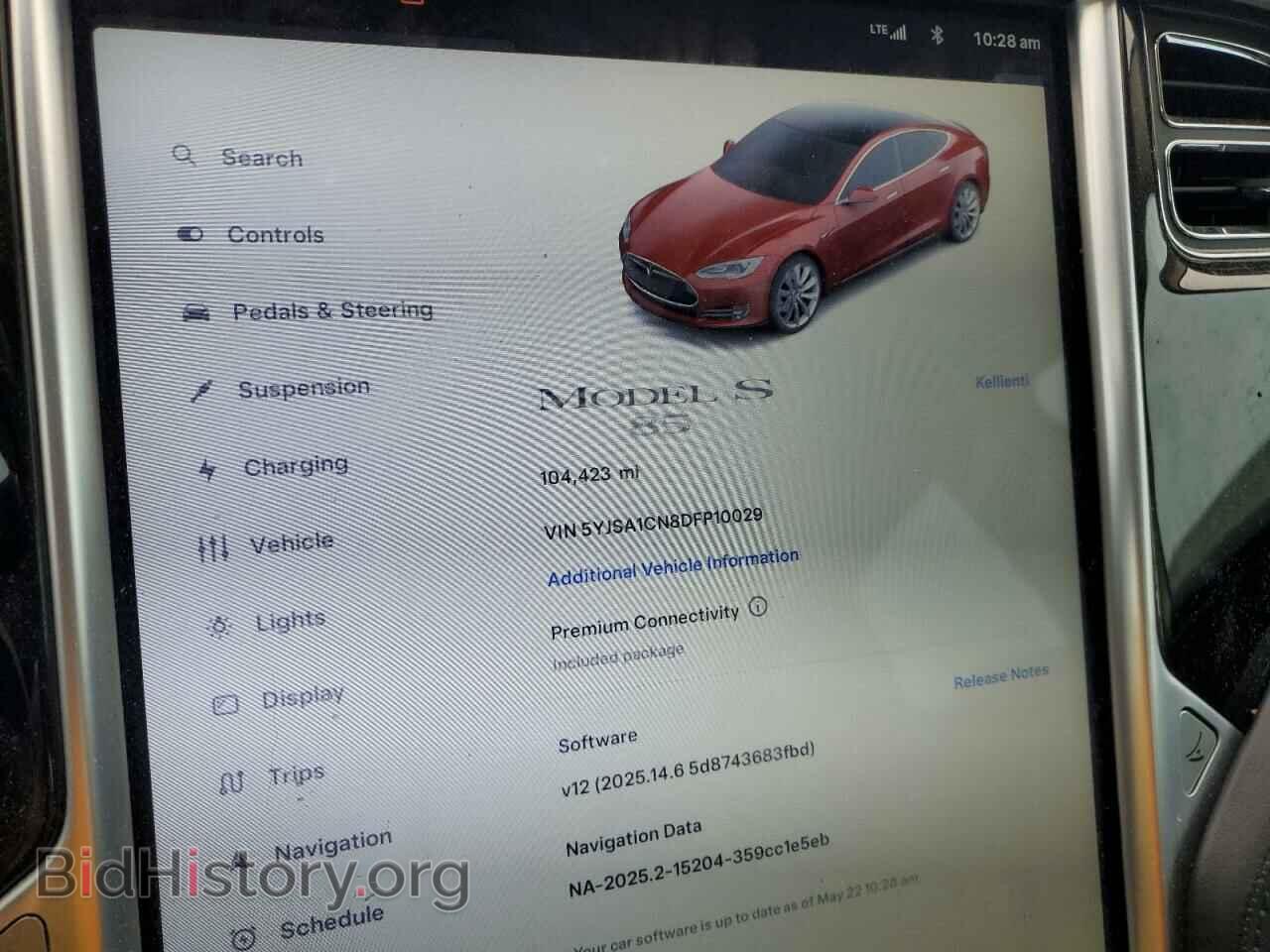 2013 TESLA MODEL S - VIN: 5YJSA1CN8DFP10029 - Фото 9