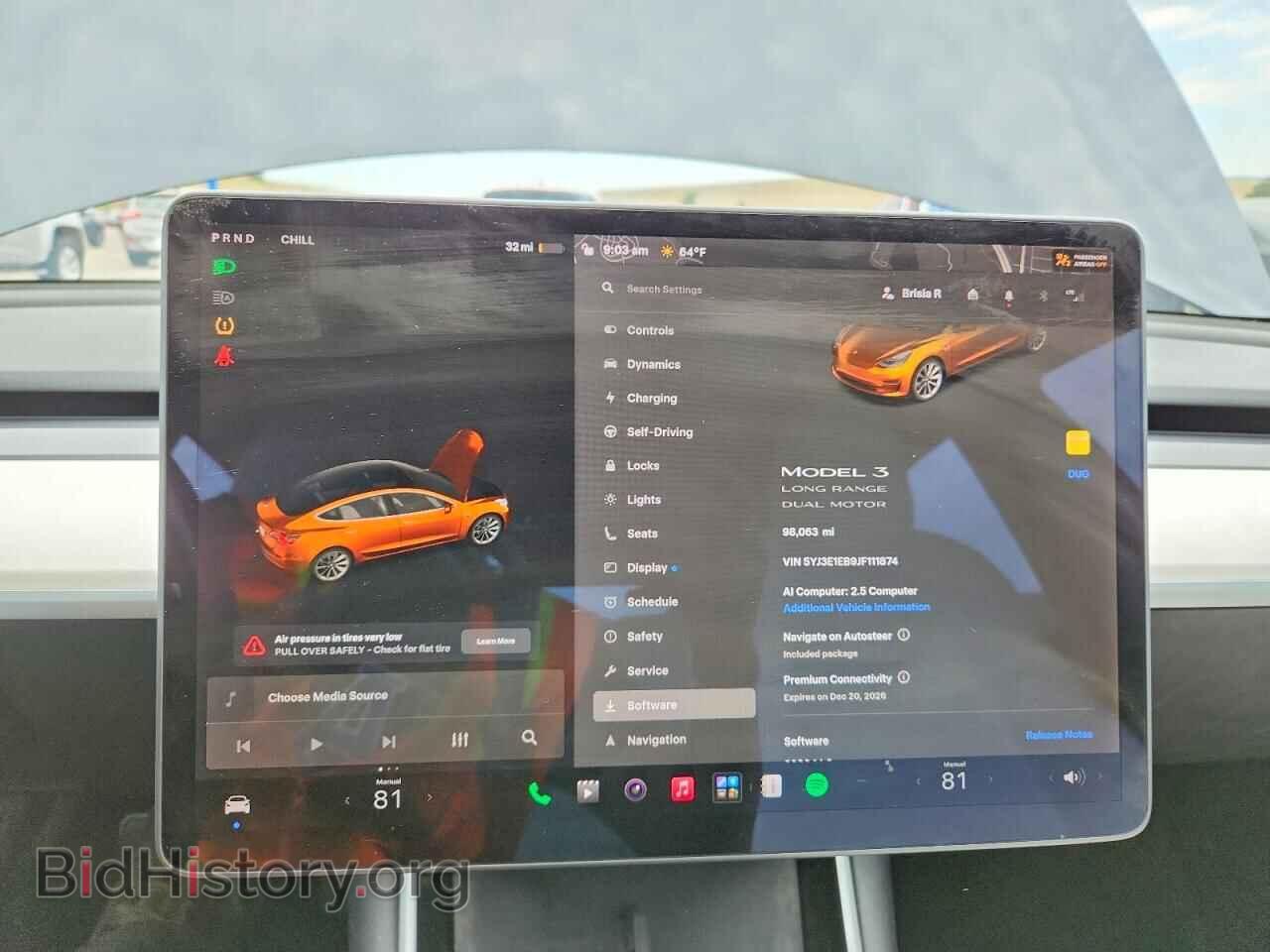 2018 TESLA MODEL 3 - VIN: 5YJ3E1EB9JF111874 - Photo 9