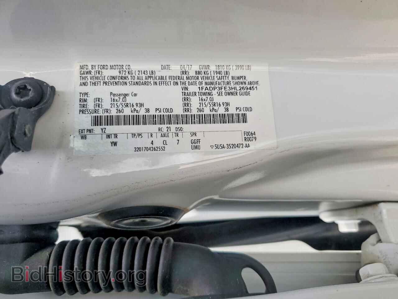 2017 FORD FOCUS - VIN: 1FADP3FE3HL269451 - Photo 12