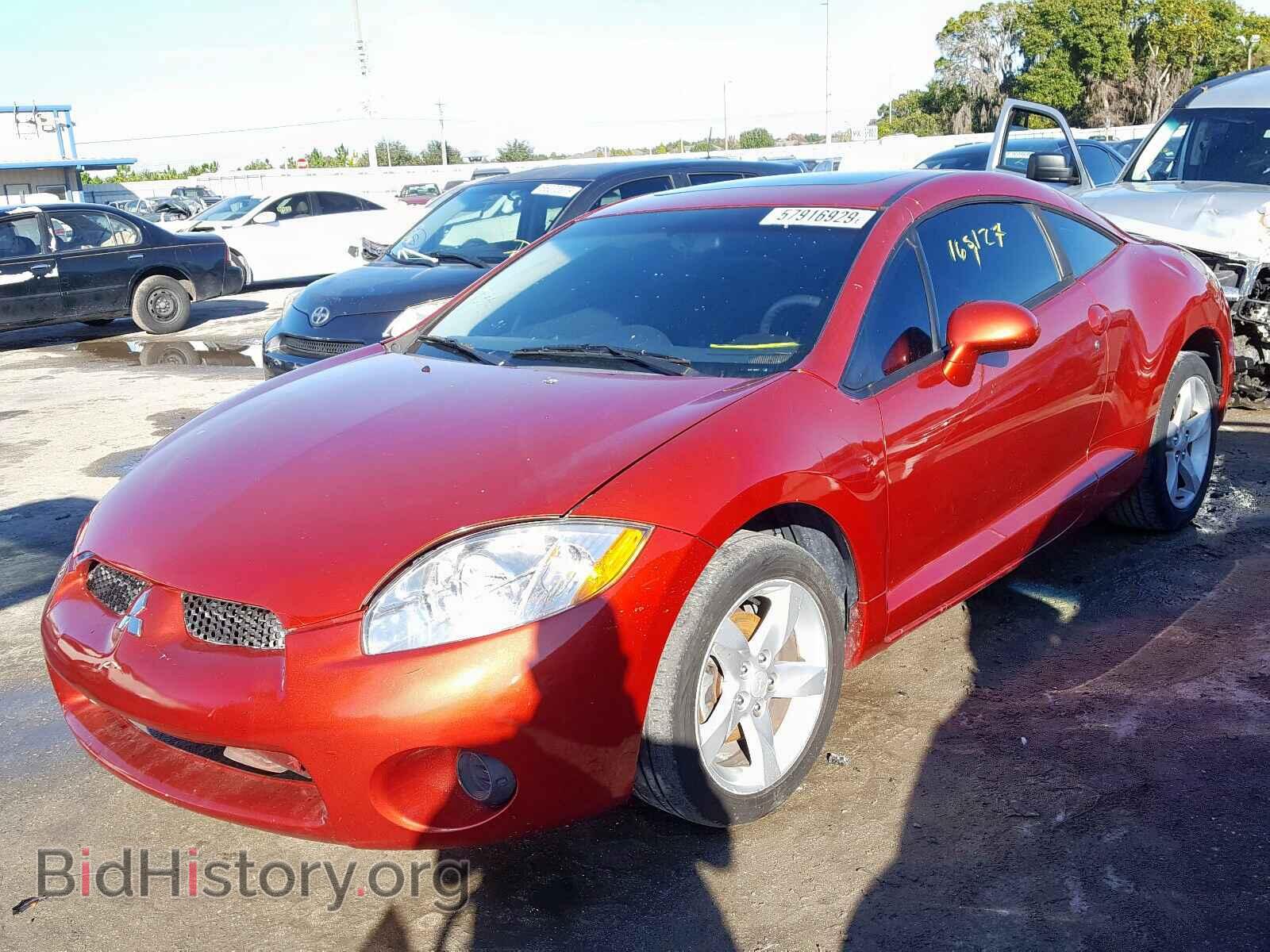 2006 MITSUBISHI ECLIPSE - VIN: 4A3AK24F86E008641 - Фото 2