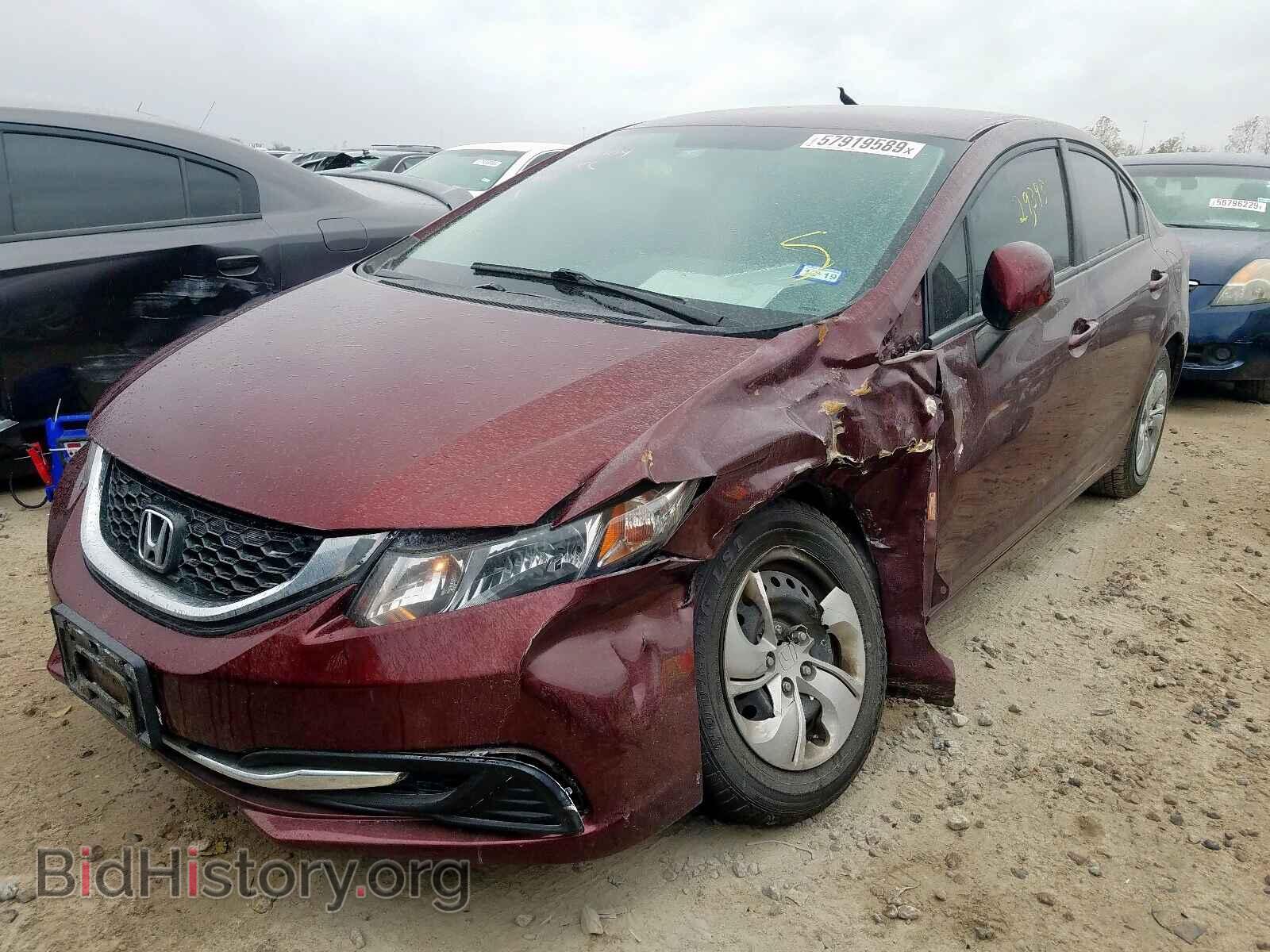 2013 HONDA CIVIC - VIN: 19XFB2F55DE007994 - Фото 2