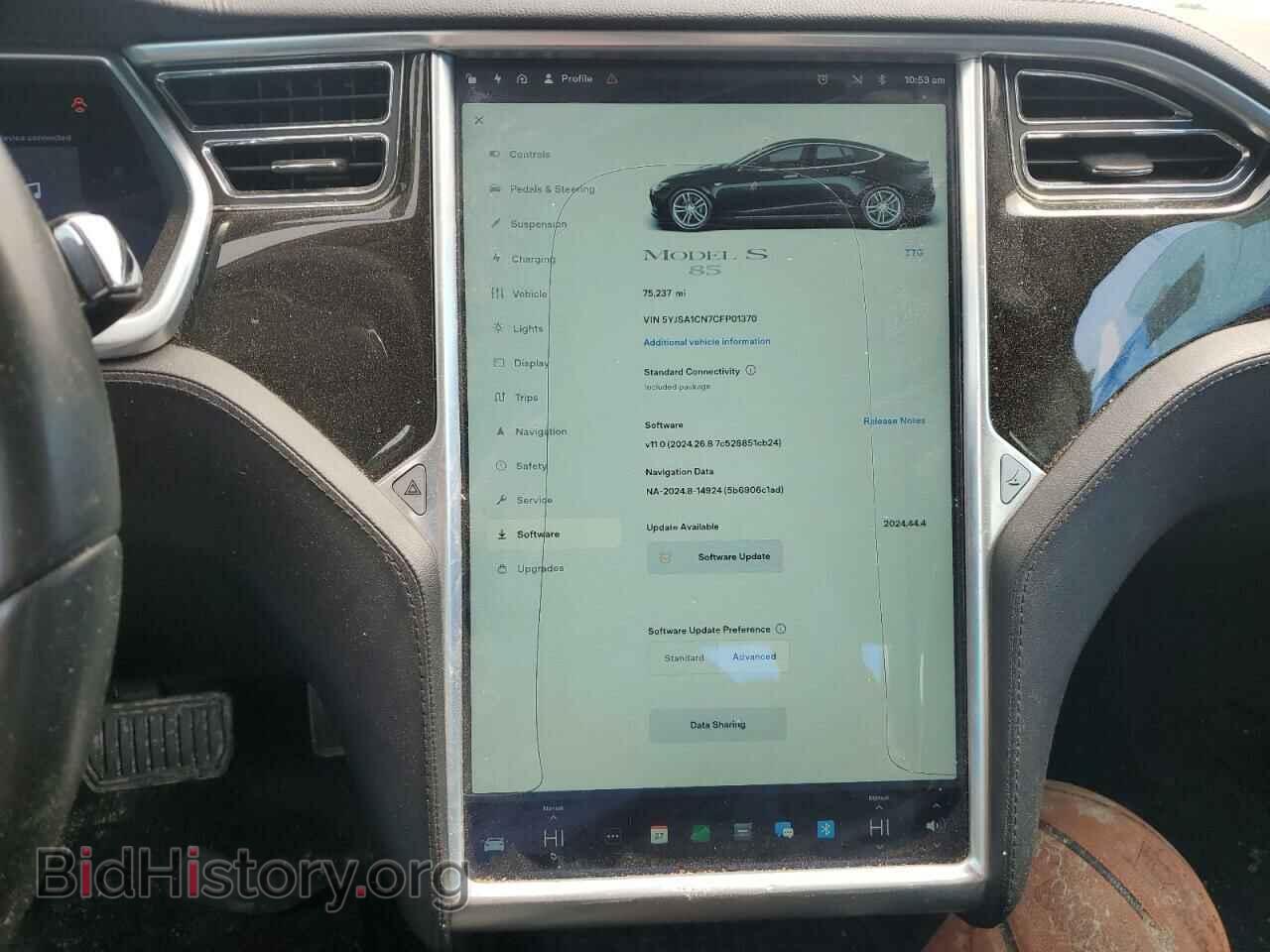 2012 TESLA MODEL S - VIN: 5YJSA1CN7CFP01370 - Photo 9