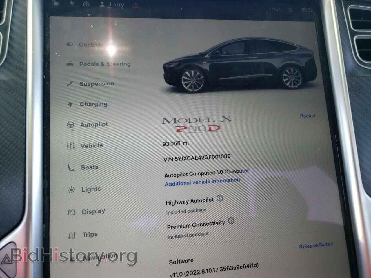 2016 TESLA MODEL X - VIN: 5YJXCAE42GF001086 - Фото 9