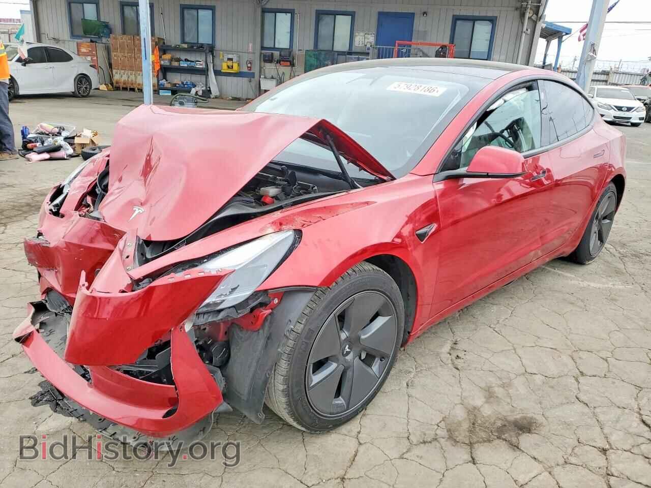 Photo 5YJ3E1EA3MF014584 - TESLA MODEL 3 2021
