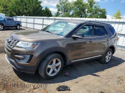 2016 Ford EXPLORER XLT, brown — VIN 1FM5K8D88GGB83207, Copart