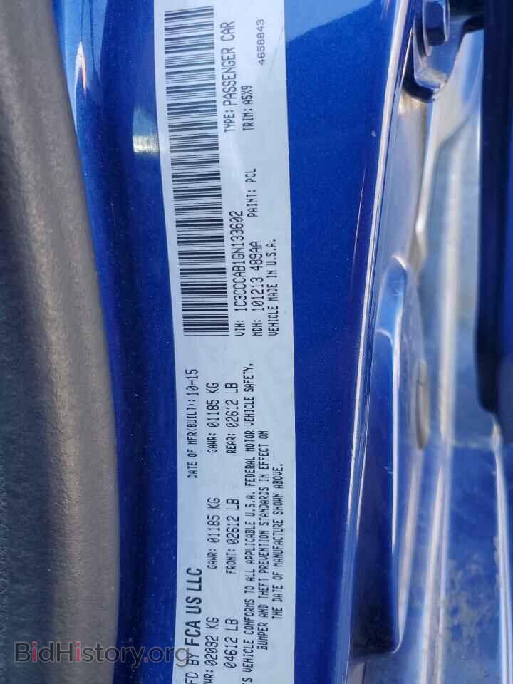 2016 CHRYSLER 200 - VIN: 1C3CCCAB1GN133602 - Фото 12