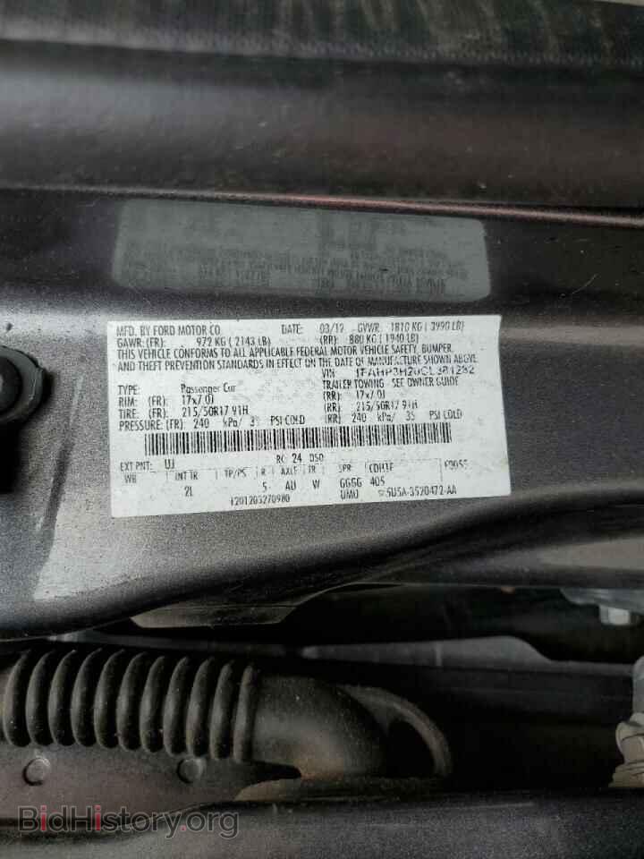 2012 FORD FOCUS - VIN: 1FAHP3H20CL381282 - Фото 10