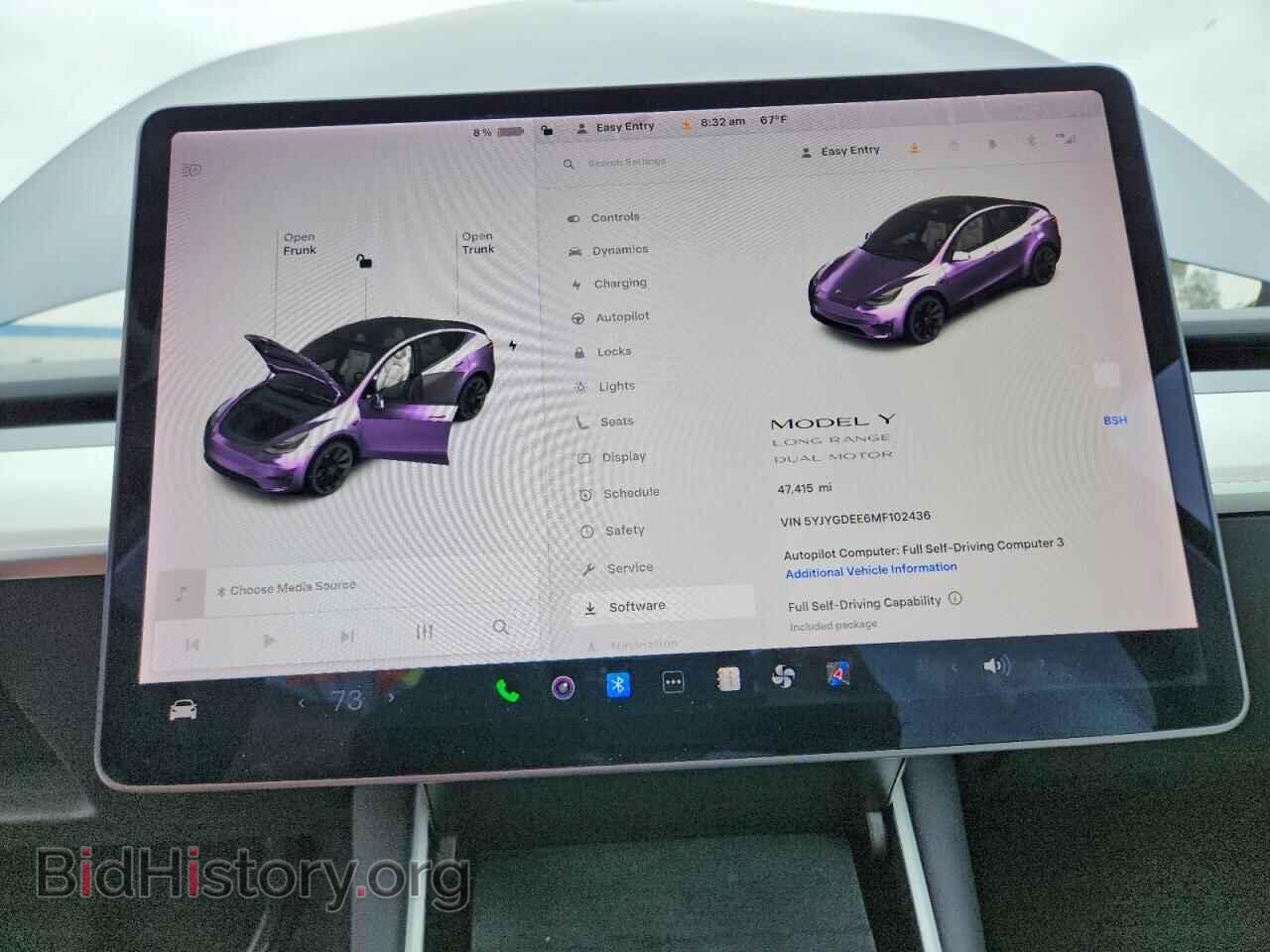 2021 TESLA MODEL Y - VIN: 5YJYGDEE6MF102436 - Фото 9