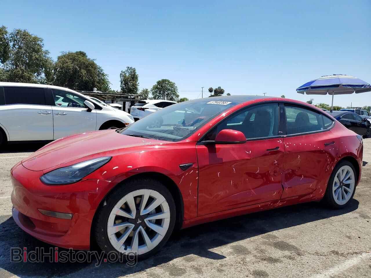 Photo 5YJ3E1EB8NF271878 - TESLA MODEL 3 2022