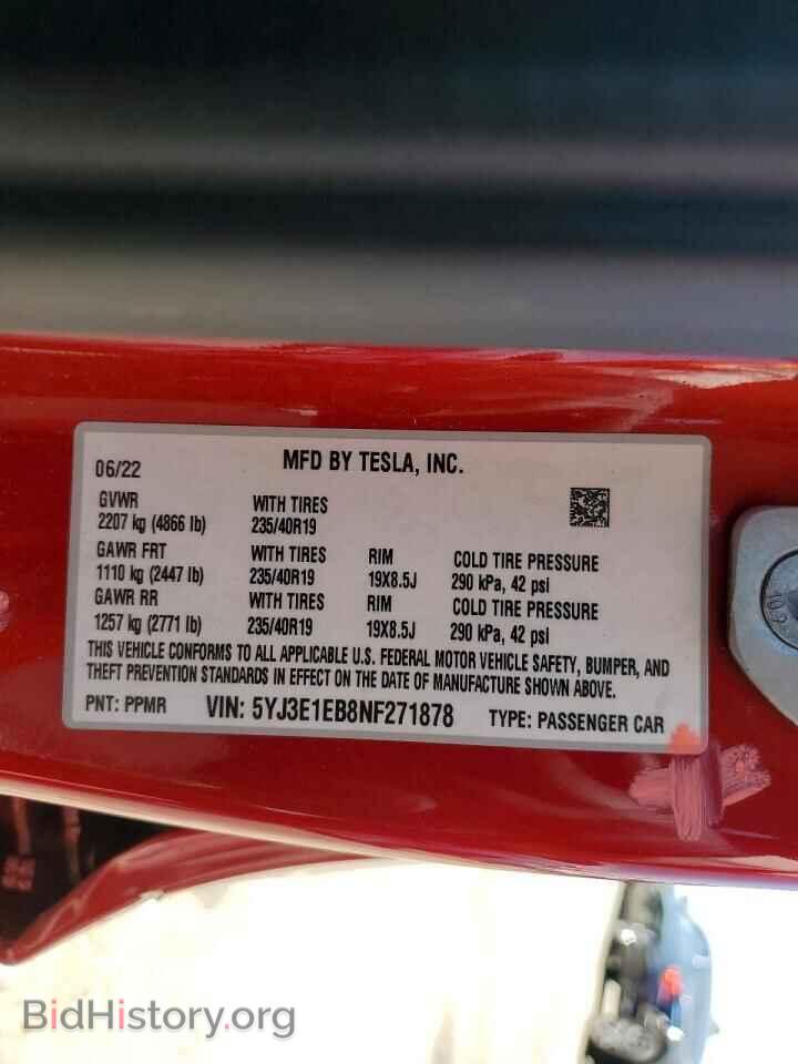 2022 TESLA MODEL 3 - VIN: 5YJ3E1EB8NF271878 - Photo 12