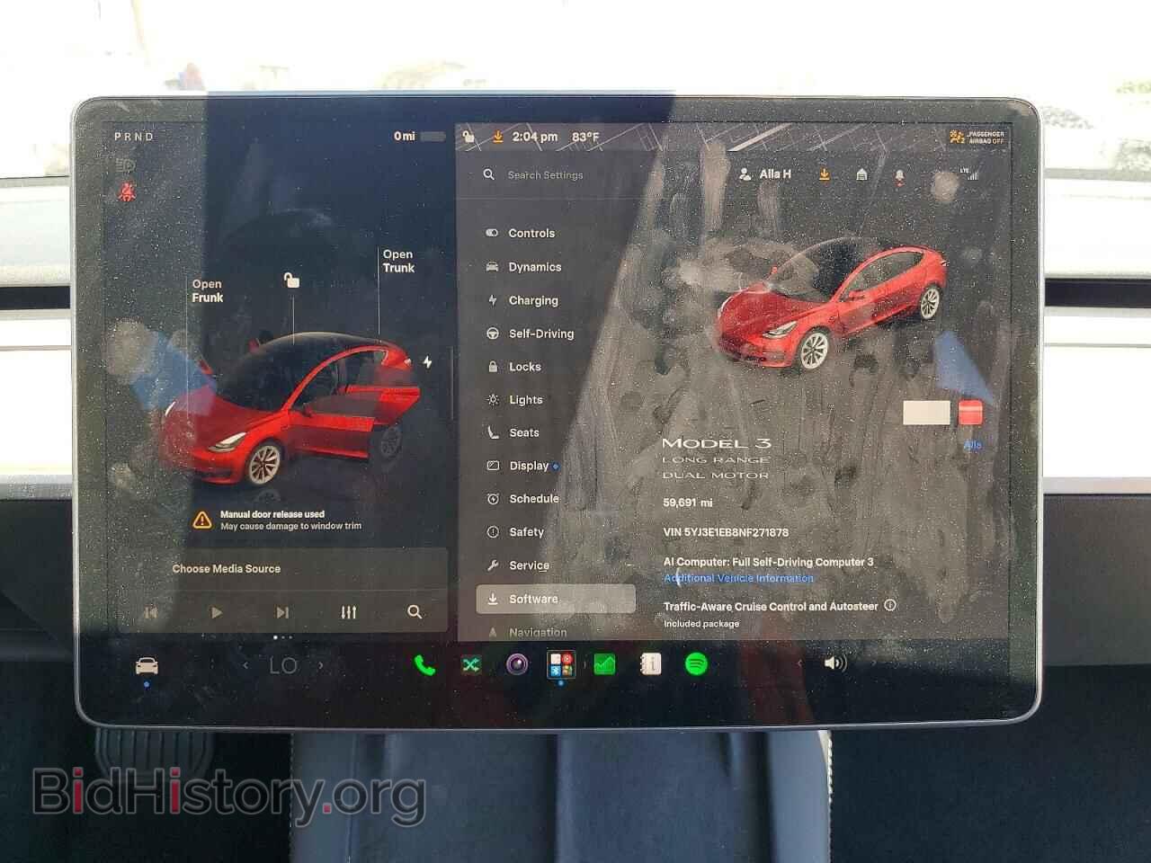 2022 TESLA MODEL 3 - VIN: 5YJ3E1EB8NF271878 - Photo 9
