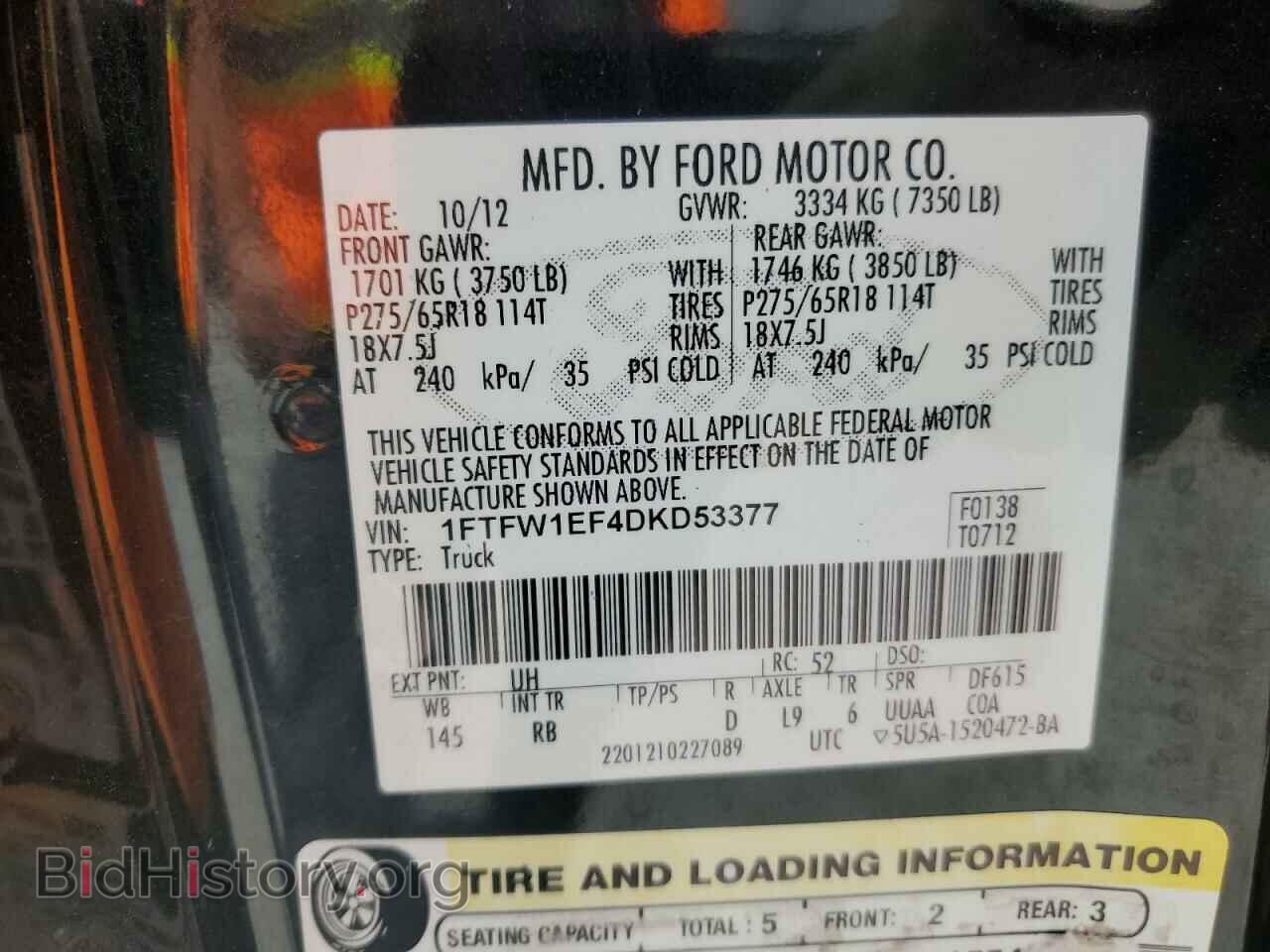 2013 FORD F-150 - VIN: 1FTFW1EF4DKD53377 - Photo 12