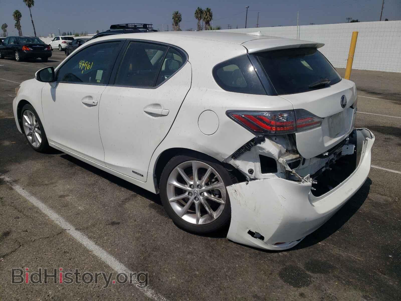 2012 LEXUS CT 200 - VIN: JTHKD5BH8C2121587 - Фото 3