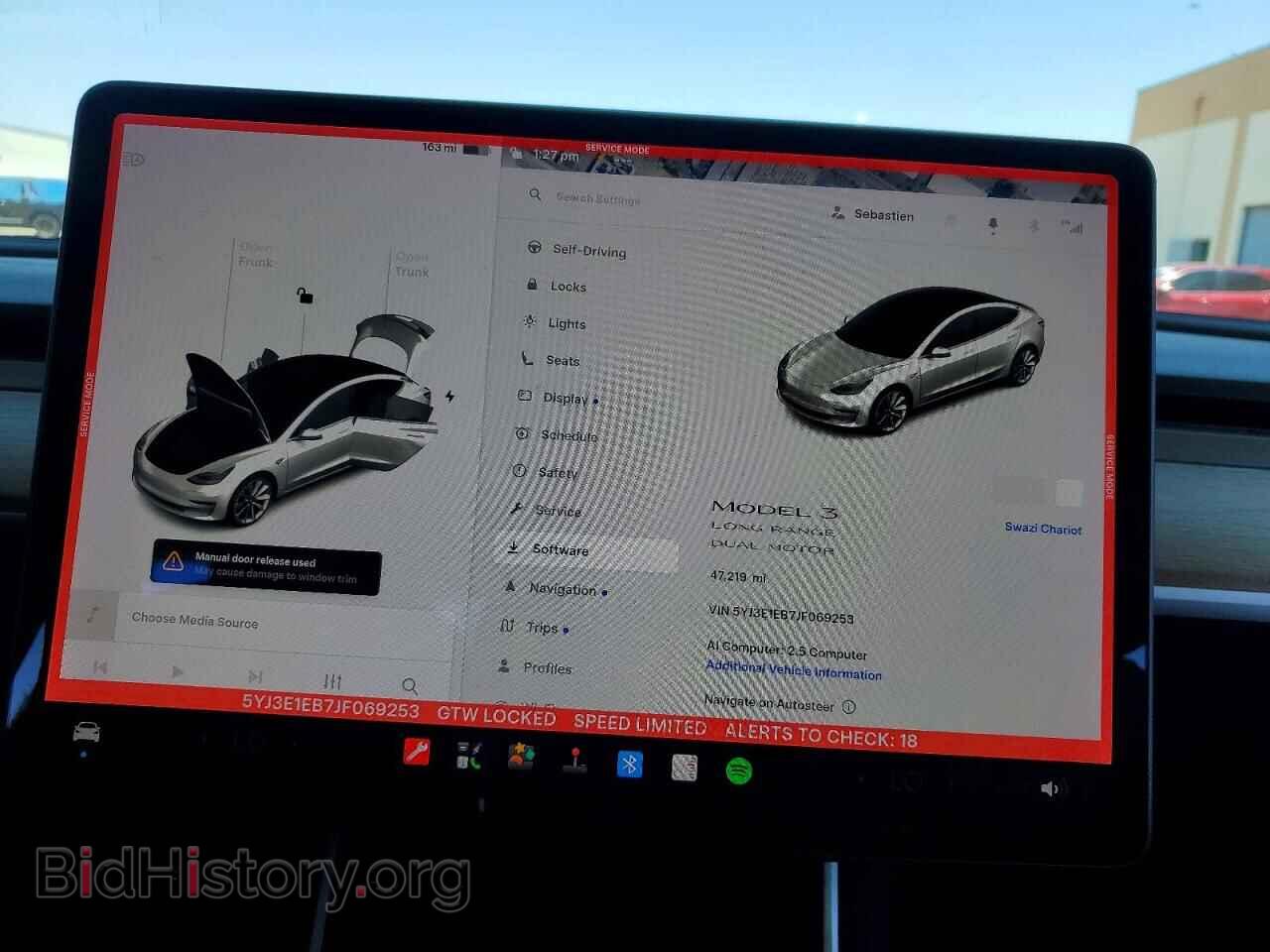2018 TESLA MODEL 3 - VIN: 5YJ3E1EB7JF069253 - Photo 9