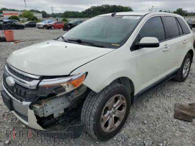 2013 Ford EDGE SEL, white — VIN 2FMDK3J94DBB07188, Copart