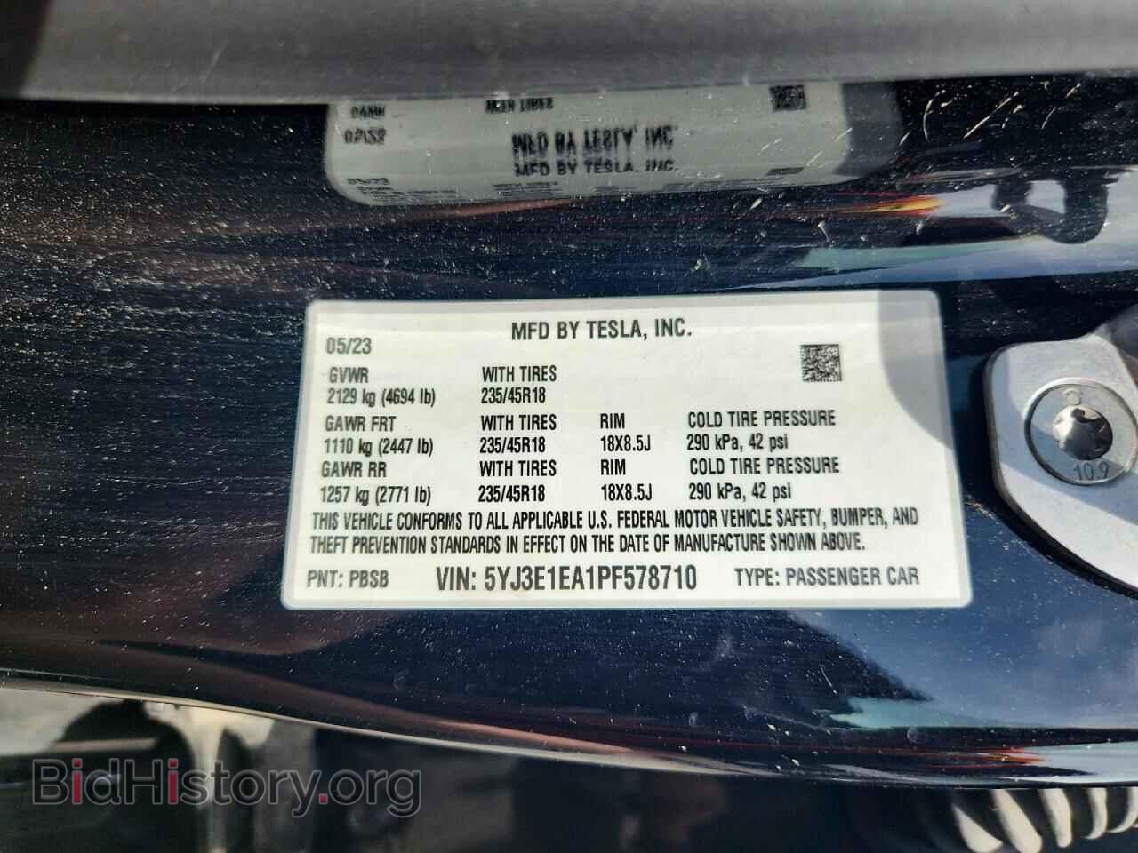 2023 TESLA MODEL 3 - VIN: 5YJ3E1EA1PF578710 - Photo 12