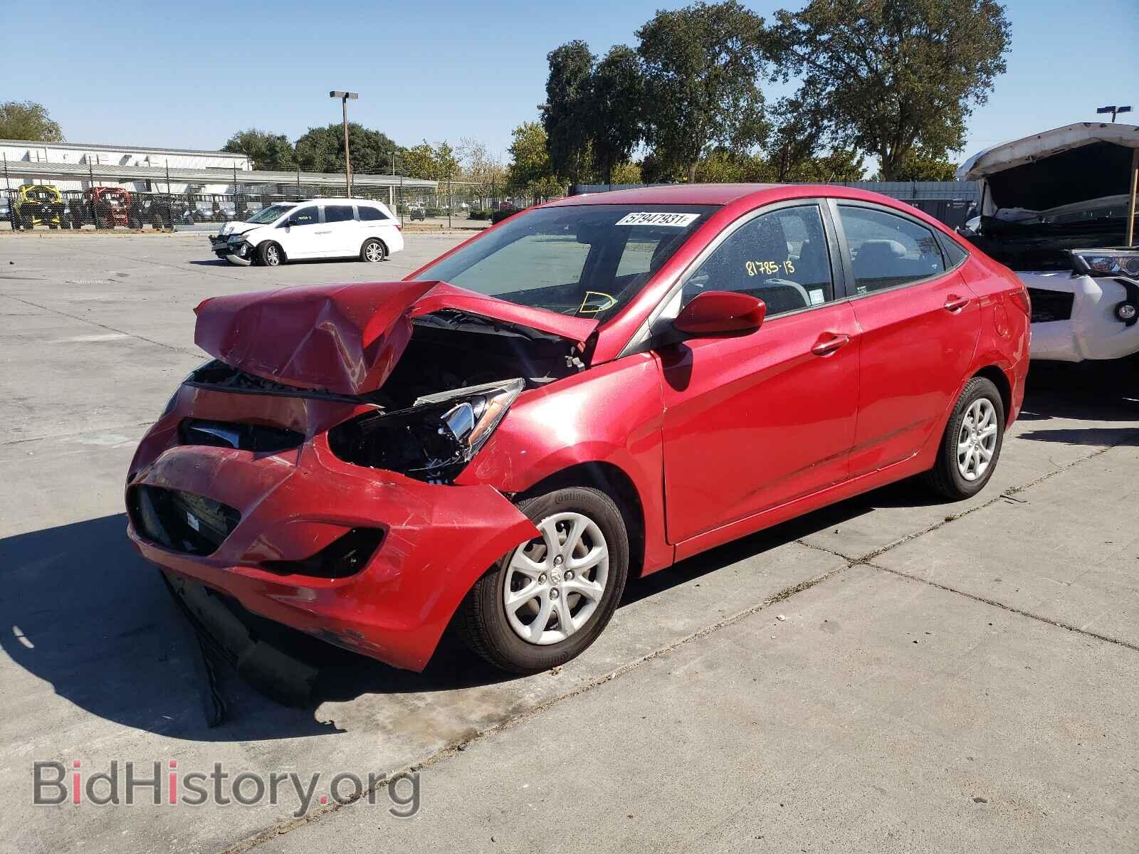 2013 HYUNDAI ACCENT - VIN: KMHCT4AE2DU541874 - Фото 2