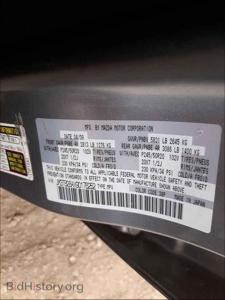 2009 MAZDA CX-9 - VIN: JM3TB28AX90176252 - Фото 10