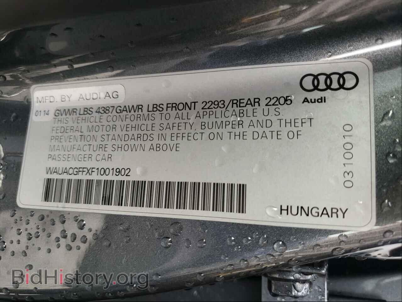 2015 AUDI A3 - VIN: WAUACGFFXF1001902 - Photo 10