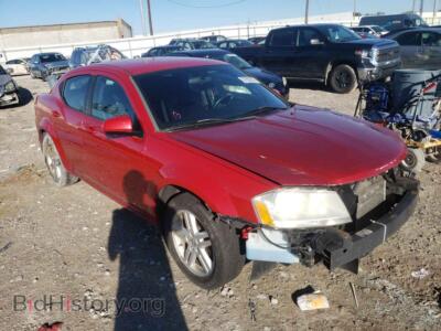 2012 Dodge AVENGER Avenger SX, red — VIN 1C3CDZCB9CN115484, Copart