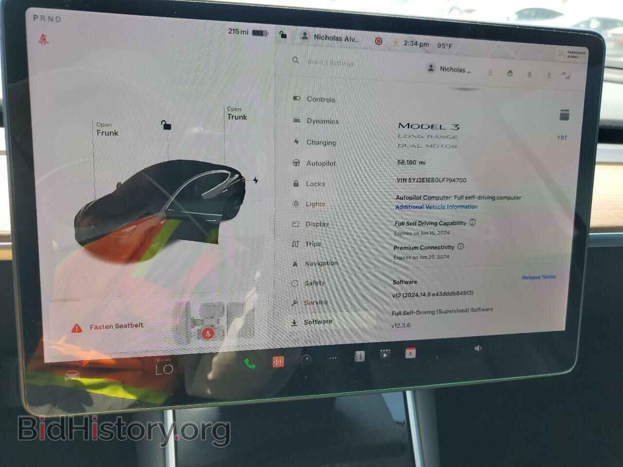 2020 TESLA MODEL 3 - VIN: 5YJ3E1EB0LF794700 - Фото 9