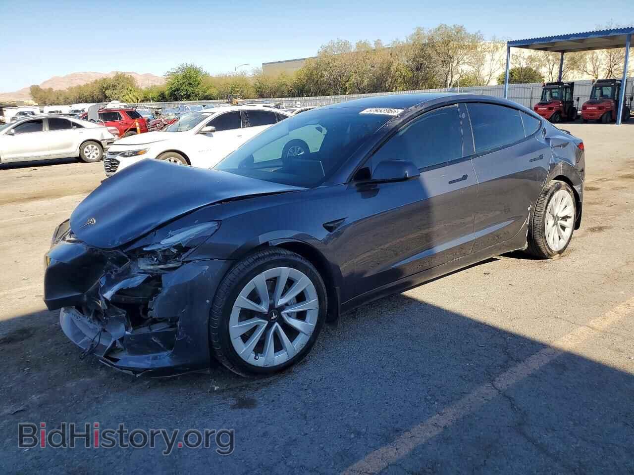 Photo 5YJ3E1EB7NF136309 - TESLA MODEL 3 2022