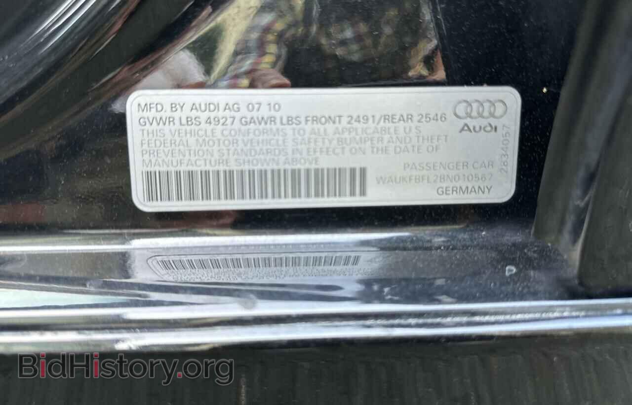 2011 AUDI A4 - VIN: WAUKFBFL2BN010567 - Фото 10