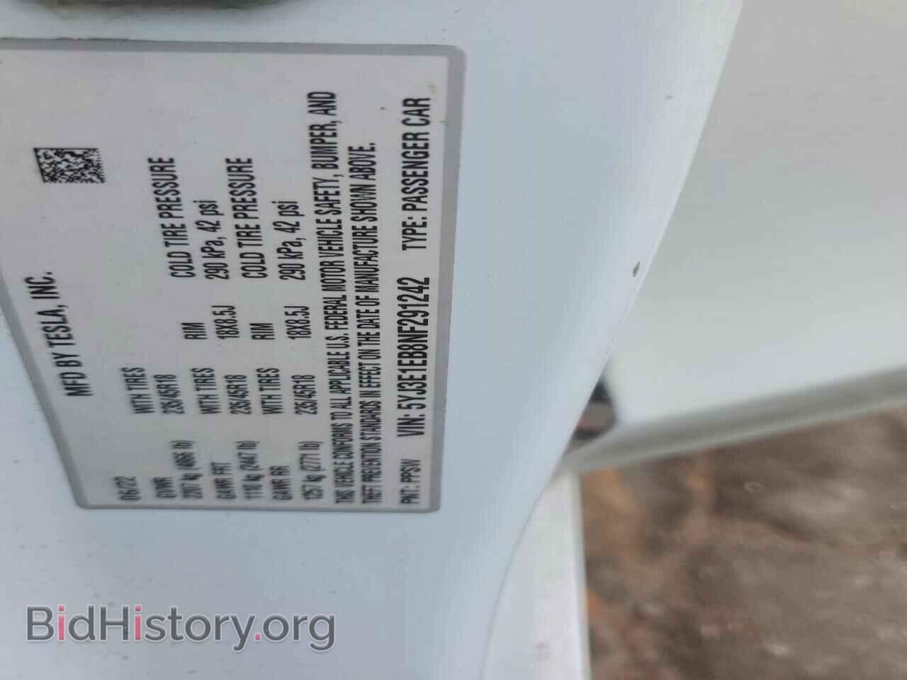 2022 TESLA MODEL 3 - VIN: 5YJ3E1EB8NF291242 - Photo 12