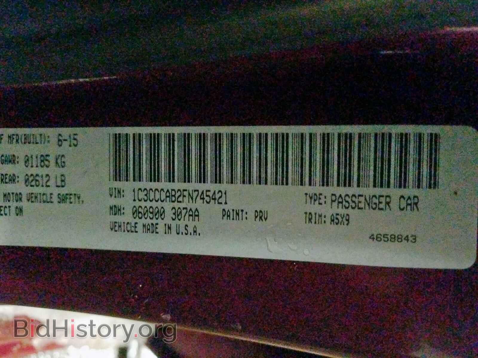 2015 CHRYSLER 200 - VIN: 1C3CCCAB2FN745421 - Фото 10