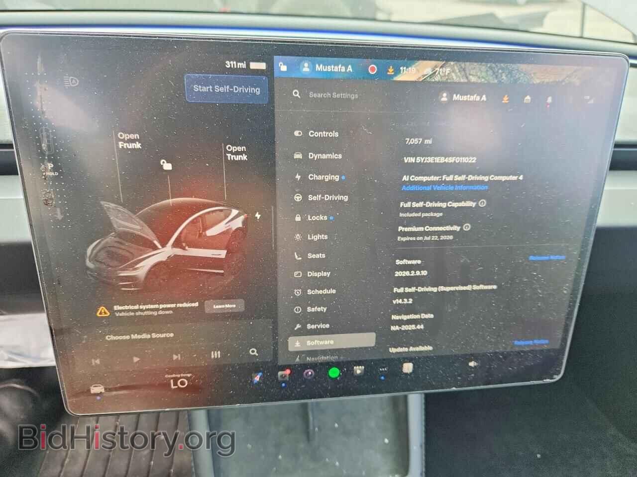 2025 TESLA MODEL 3 - VIN: 5YJ3E1EB4SF011022 - Photo 9